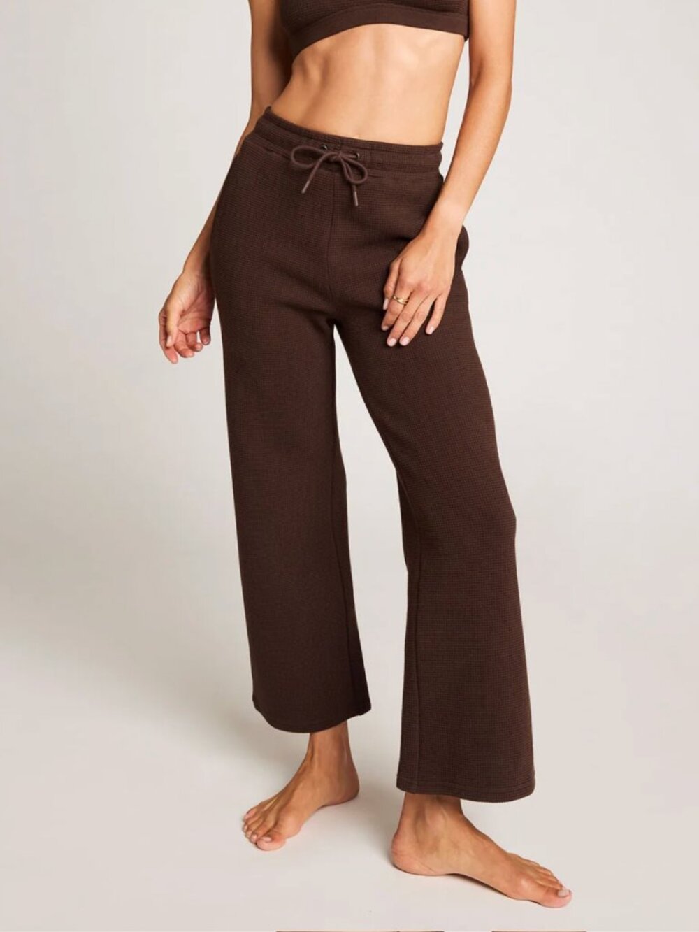 Negative Underwear Waffle Knit Cropped Track Pant